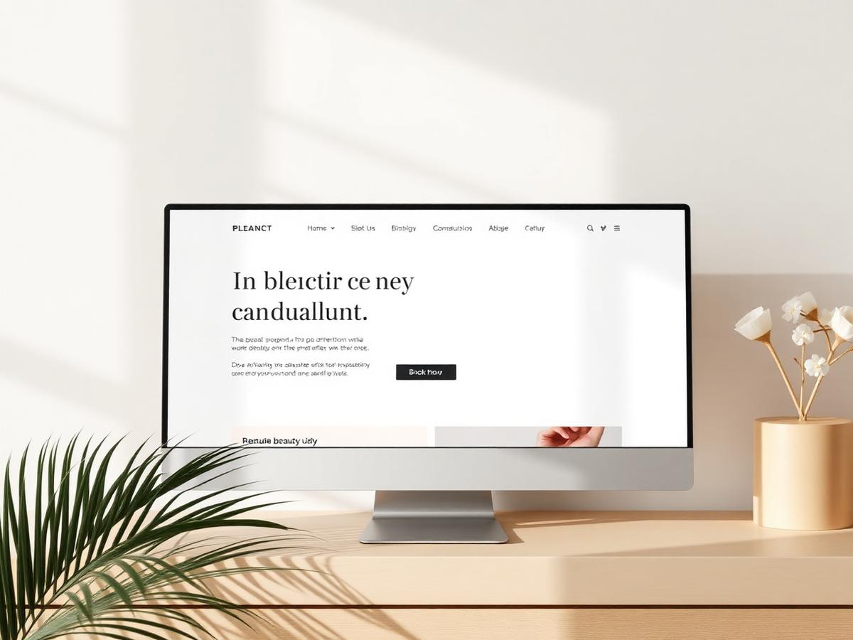 Salon Website design preview