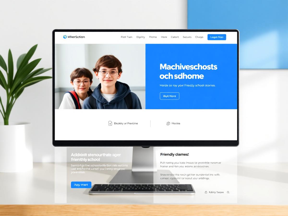 School Website design preview